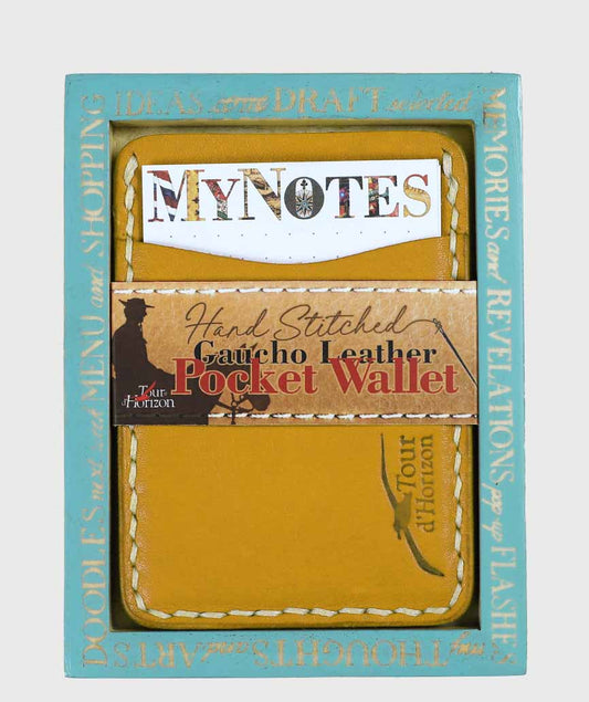 GAUCHO POCKET WALLET, YELLOW