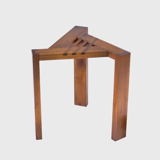 TRIANGLE STOOLS MAHOGANY