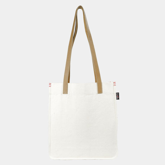 TOTE BAG LEATHER STRAP, NATURAL