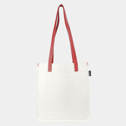 TOTE LEATHER STRAP, RED