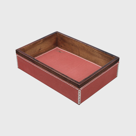 VALET TRAY RECTANGULAR, RED